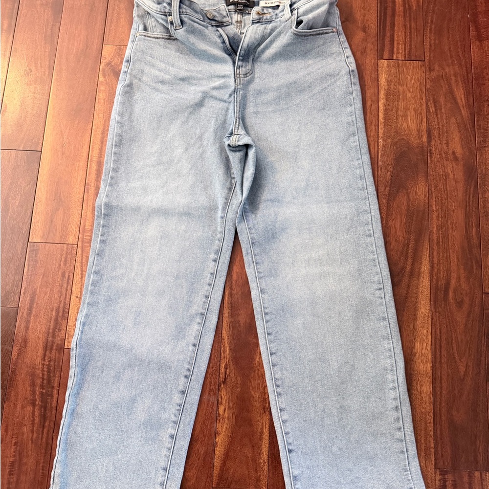 BCBGeneration Pale Blue Straight Leg Jeans